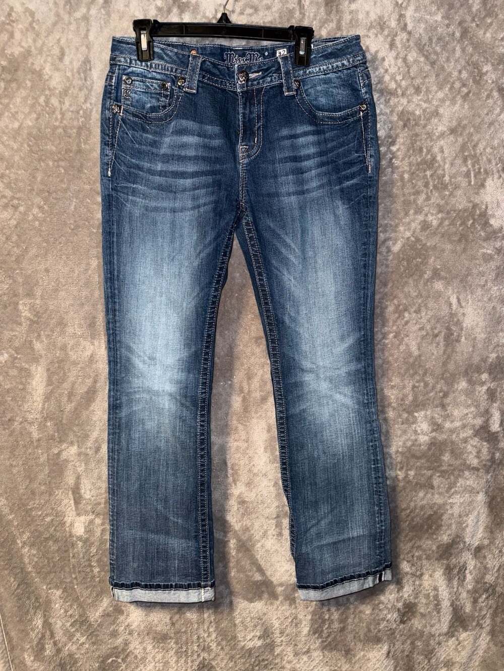 Miss Me MP5895B Mid Rise Bootcut Jeans Size 32